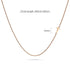 Bold Alphabet Letter Initial Charm Necklace in Rose Gold Tone